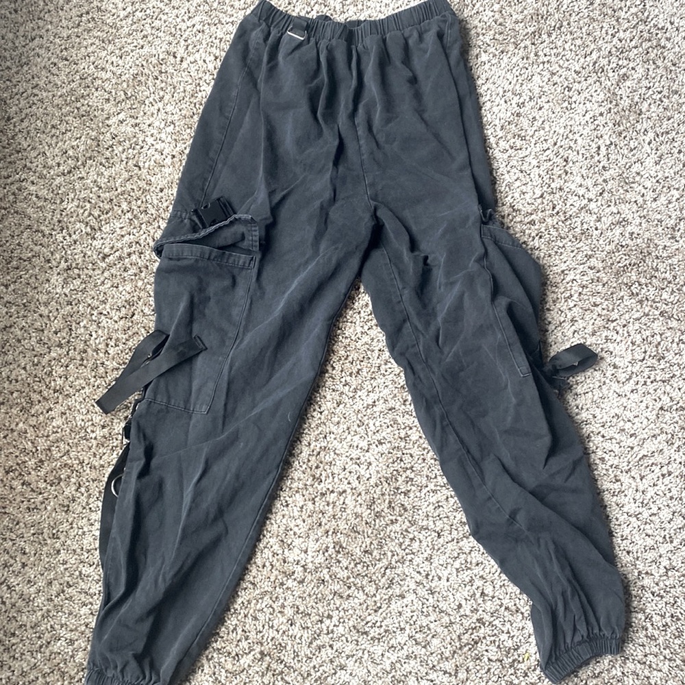 Black cargo pants